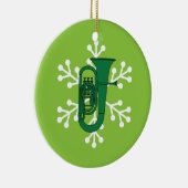Tuba-Weihnachtsverzierung Keramikornament (Rechts)