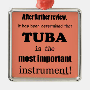 Tuba wichtigstes Instrument Ornament Aus Metall