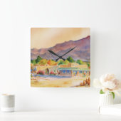 Tubac, gegründete 1752 Acryl-Wanduhr Quadratische Wanduhr (Zuhause)