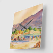 Tubac, gegründete 1752 Acryl-Wanduhr Quadratische Wanduhr (Winkel)