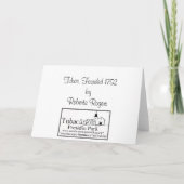 Tubac, Karte des Grußes Founded1752 (Rückseite)