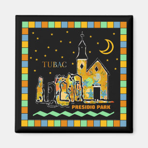Tubac Presidio Park-Mosaik-Magnet Magnet