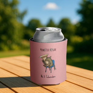 Tubacabra Tuba-Spieler Chupacabra Wortspiel Kunstw Dosenkühler