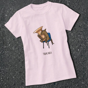 Tubacabra Tuba Spieler Chupacabra Wortspiel Kunstw T-Shirt