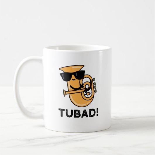 Tubad Funny Music Tuba Pun Kaffeetasse (Links)