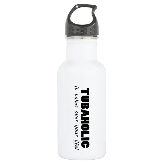 Tubaholic Life Edelstahlflasche (Vorderseite)