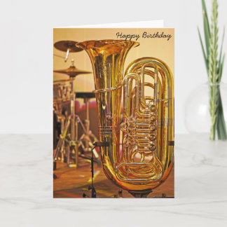 Tubamessinginstrumentgeburtstag Karte