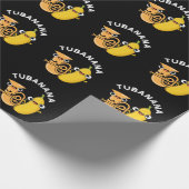 Tubanana Funny Tuba Banana Pun Dark BG Geschenkpapier (Ecke)