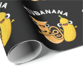 Tubanana Funny Tuba Banana Pun Dark BG Geschenkpapier (Rolleneckpunkt)