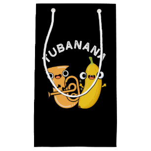Tubanana Funny Tuba Banana Pun Dark BG Kleine Geschenktüte