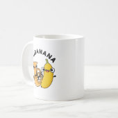 Tubanana Funny Tuba Banana Pun Kaffeetasse (Vorderseite Links)