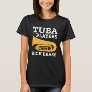Tubaspieler treten Messing T-Shirt