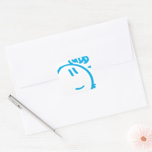 Tubby1 Quadratischer Aufkleber (Umschlag)