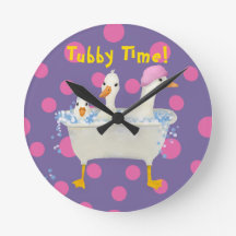 Tubby Time Drei Enten in der Badewanne Aquarell