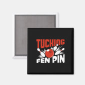 Tube Fen Button Bowling Player Sport Bowler Funny Magnet (Vorderseite/Rückseite)