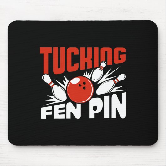 Tube Fen Button Bowling Player Sport Bowler Funny Mousepad (Vorne)