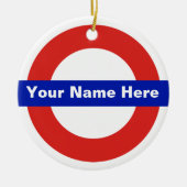 Tube Name Keramik Ornament (Vorne)