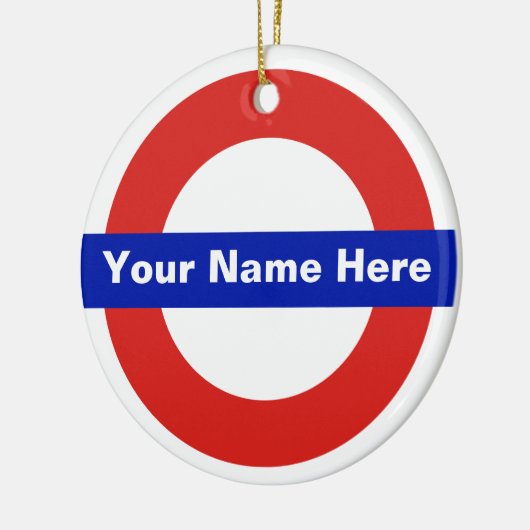 Tube Name Keramik Ornament (Links)