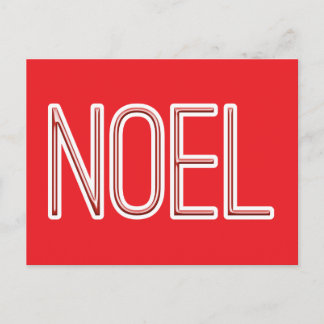 Tube Style Noël Feiertagspostkarte