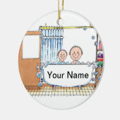 Tube-Zeit, ein Kind mit Vater Keramikornament (Links)