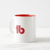 TubeBuddy Kaffee-Tasse Zweifarbige Tasse (Vorderseite Links)