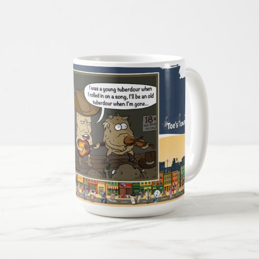 Tuberdour | Musical Wordplay Humor Classic Kaffeetasse (VorderseiteRechts)