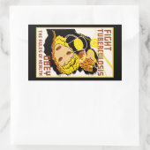 Tuberkulose bekämpfen ~ Einhaltung der Gesundheits Rechteckiger Aufkleber (Tasche)