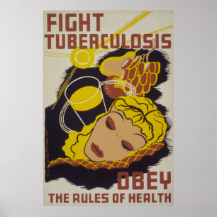 Tuberkulose bekämpfen poster