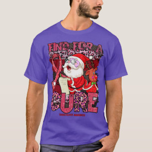 Tuberkulose Sensibilisierungsleopard Weihnachtskur T-Shirt