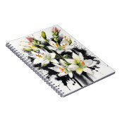 Tuberose - Aquarellblumen Notizblock (Rechte Seite)