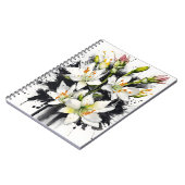 Tuberose - Aquarellblumen Notizblock (Linke Seite)