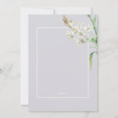 Tuberose Blooms Brautparty Einladung (Rückseite)