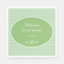 Tuberose Blume Personalisiert Party Paper Napkins