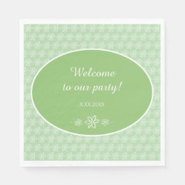 Tuberose Blume Personalisiert Party Paper Napkins Serviette