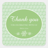 Tuberose Blume Personalisiert Party Stickers (Vorderseite)