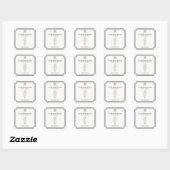 Tuberose Floral Aroma Diffuser Label Quadratischer Aufkleber (Blatt)