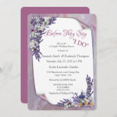 Tuberose & Lavender Blooms Einladung (Vorne/Hinten)