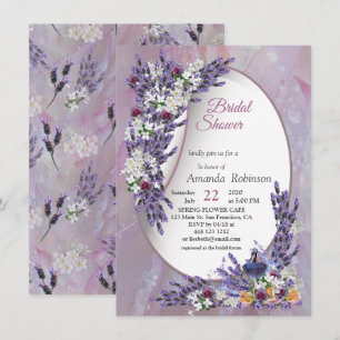 Tuberose & Lavender Blooms Einladung