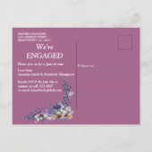 Tuberose & Lavender Blooms Einladungspostkarte (Rückseite)