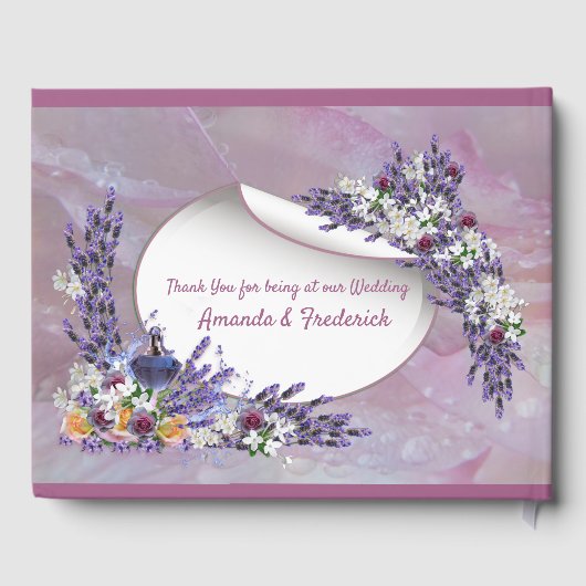 Tuberose & Lavender Blooms Gästebuch (Rückseite)