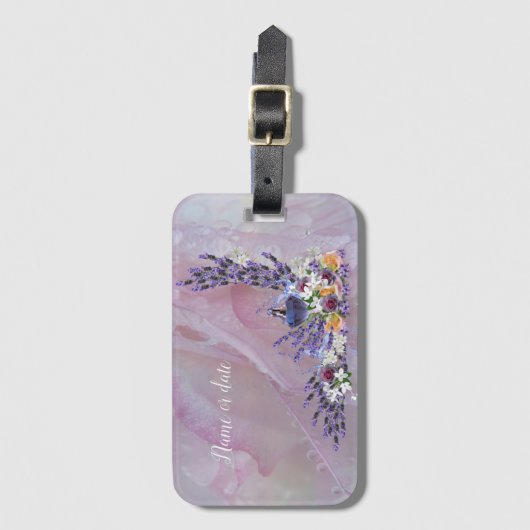 Tuberose & Lavender Blooms Gepäckanhänger (Vorderseite Vertikal)
