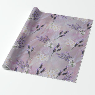 Tuberose & Lavender Blooms Geschenkpapier