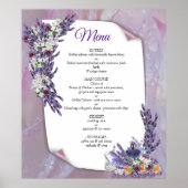 Tuberose & Lavender Blooms Poster (Vorne)