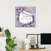 Tuberose & Lavender Blooms Poster (Heimbüro)