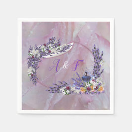 Tuberose & Lavender Blooms Serviette