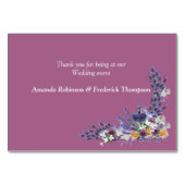 Tuberose & Lavender Blooms Tischnummer (Rückseite)