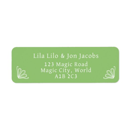 Tuberose Personalisiert Rücksendeadresse (Vorne)