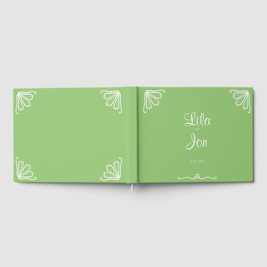 Tuberose Personalisiert Wedding Guestbook Gästebuch (Voll)