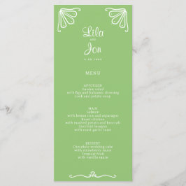 Tuberose Personalisiert Wedding Menu Menükarte