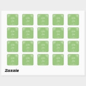 Tuberose Personalisiert Wedding Stickers (Blatt)